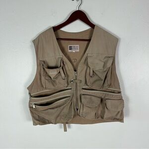 Stream Designs Khaki Fishing/Field Vest L